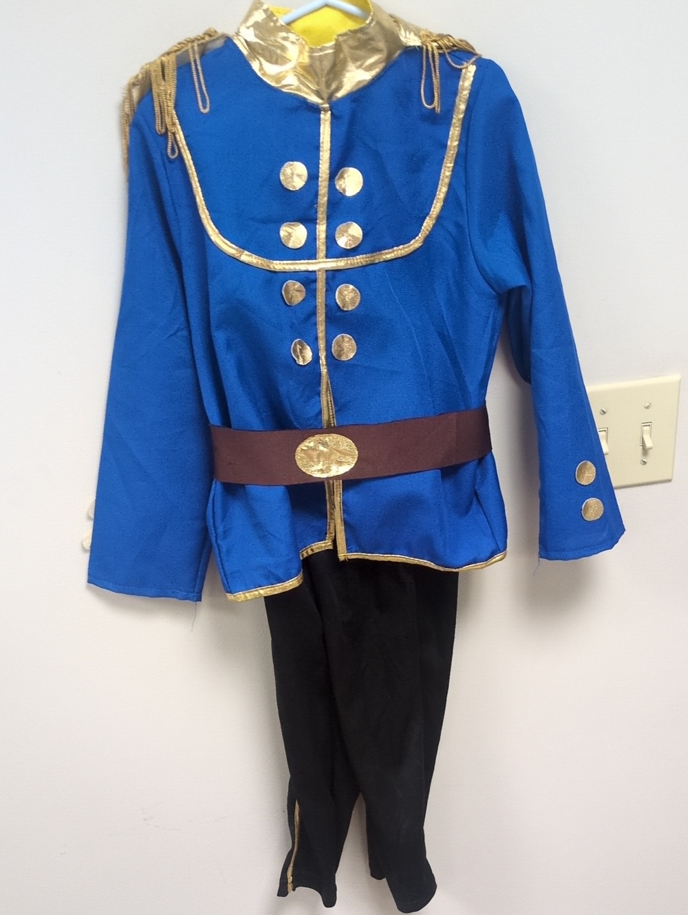 Royal Blue Prince Costume with Gold Trim for Kids